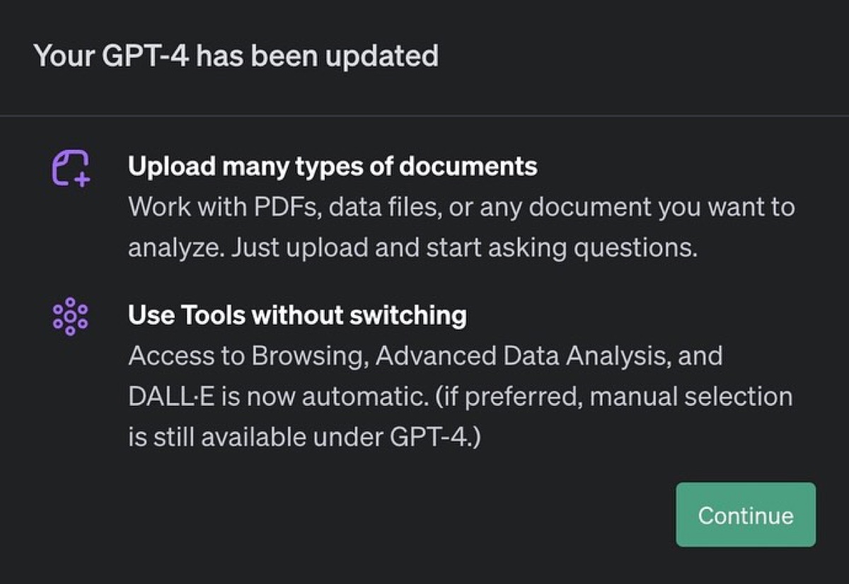 ChatGPT Plus analizza i file e capisce cosa vuoi fare