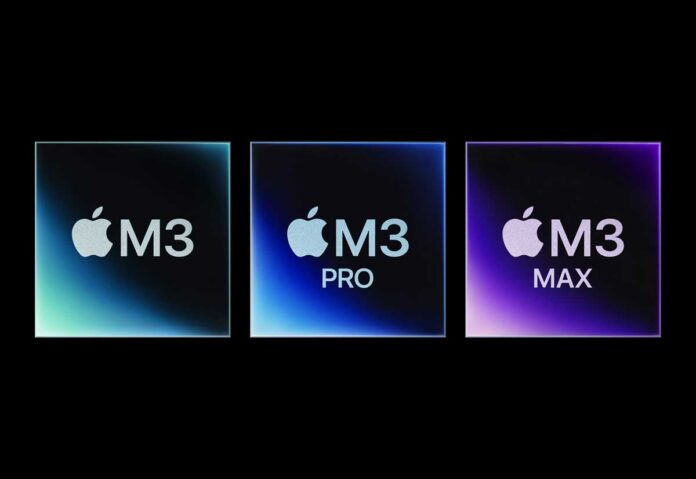 I nuovi chip M3, M3 Pro e M3 Max