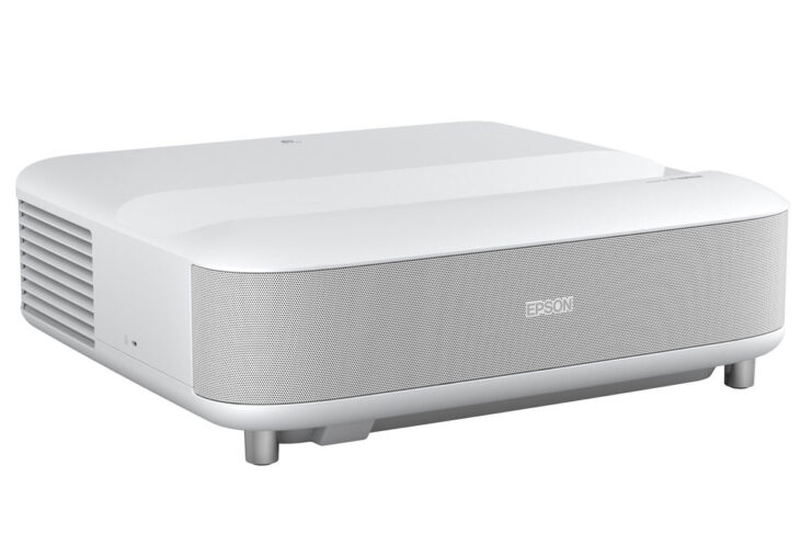 Il videoproiettore laser Epson EpiqVision EH-LS650W (lato ventola). Foto: Epson.