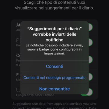 Diario, la nuova app di serie con iOS 17.2