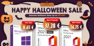 Saldi Halloween, licenze a vita Office e Windows a soli 8 €