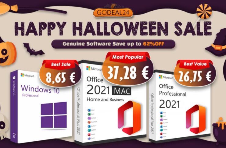 Saldi Halloween, licenze a vita Office e Windows a soli 8 €