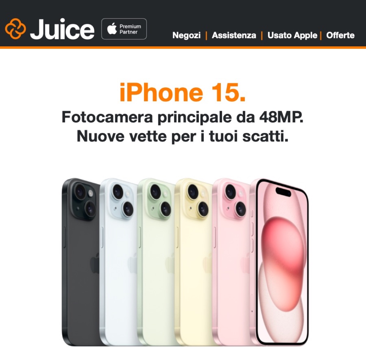 Juice trasforma il tuo iPhone usato in un nuovo iPhone 15