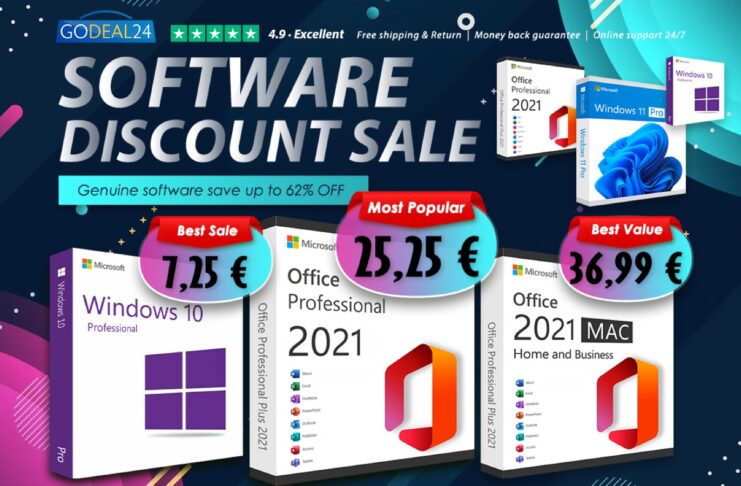 Microsoft Office 2021 in super sconto, licenza a 25 € su Godeal24