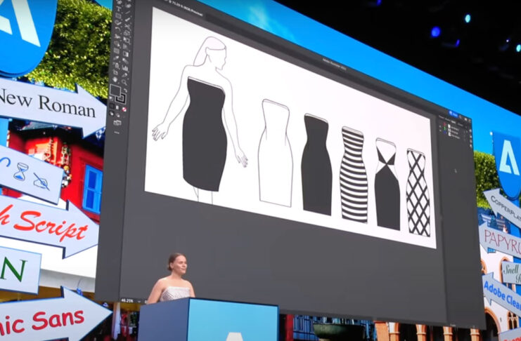 Adobe ha mostrato un vestito che può cambiare trama in tempo reale