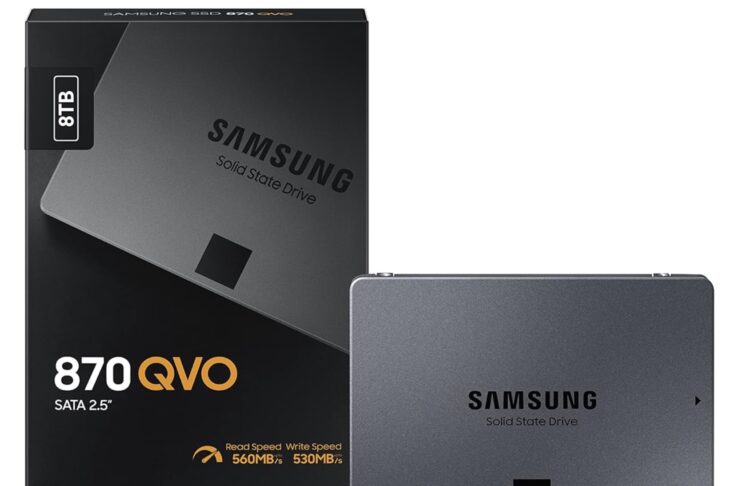 Disco SATA Samsung 870 QVO, un SSD da 8TB a 344 €
