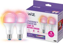 WiZ, le lampadine con sensore di movimento incluse su Amazon a 25 euro