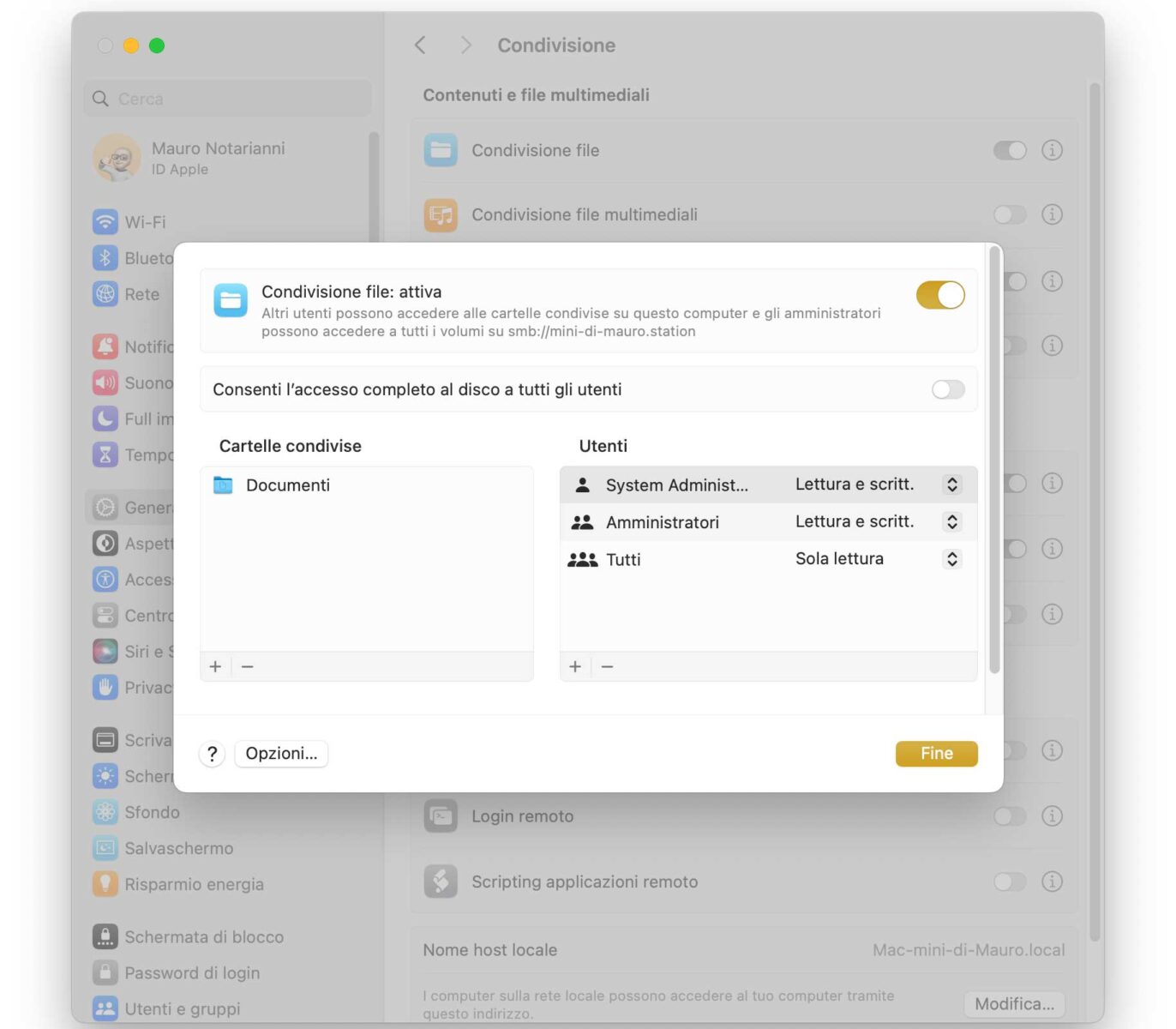 Come collegare due o più Mac in rete