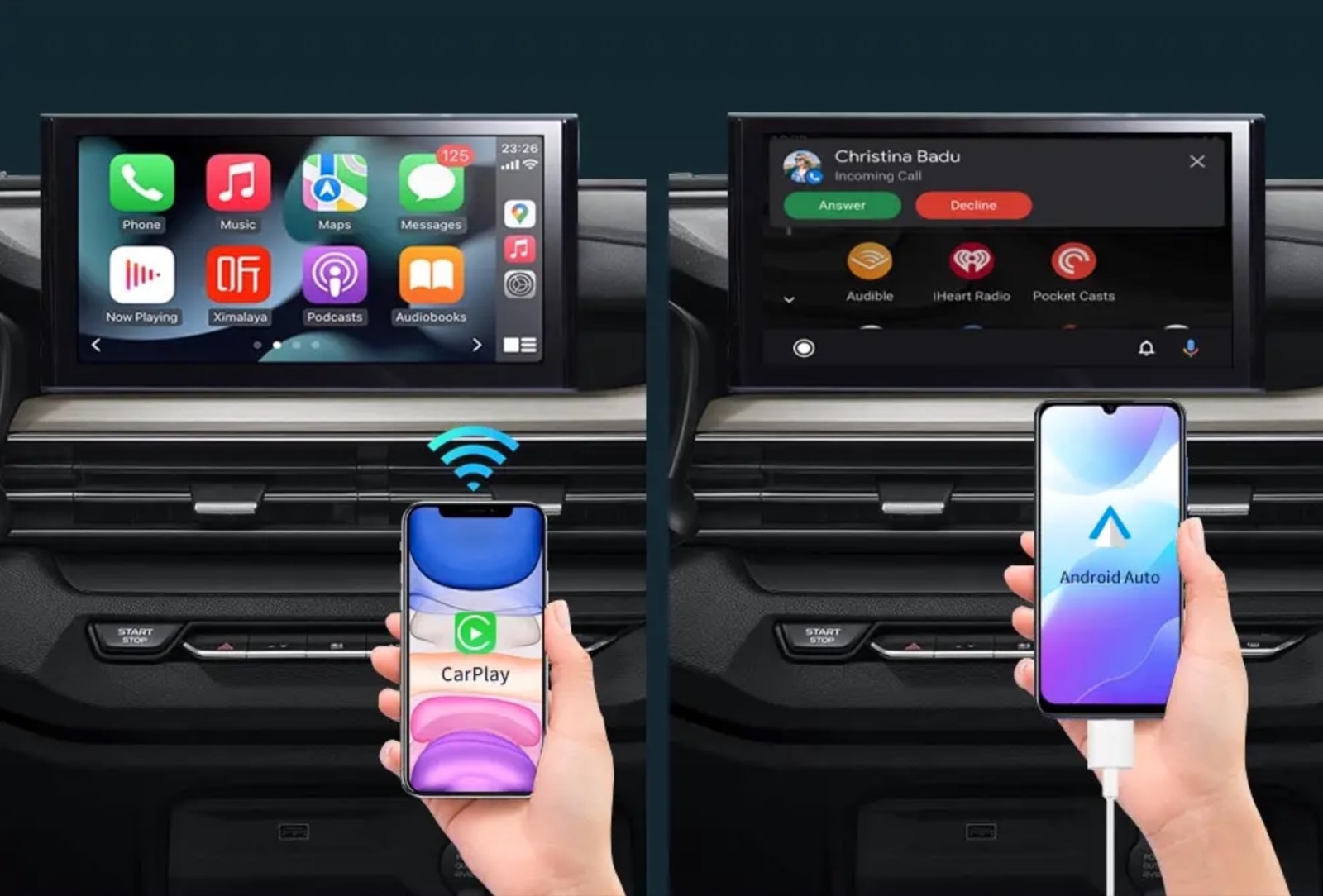 Mini adattatore WiFi per CarPlay e Android Auto a soli 18 € 