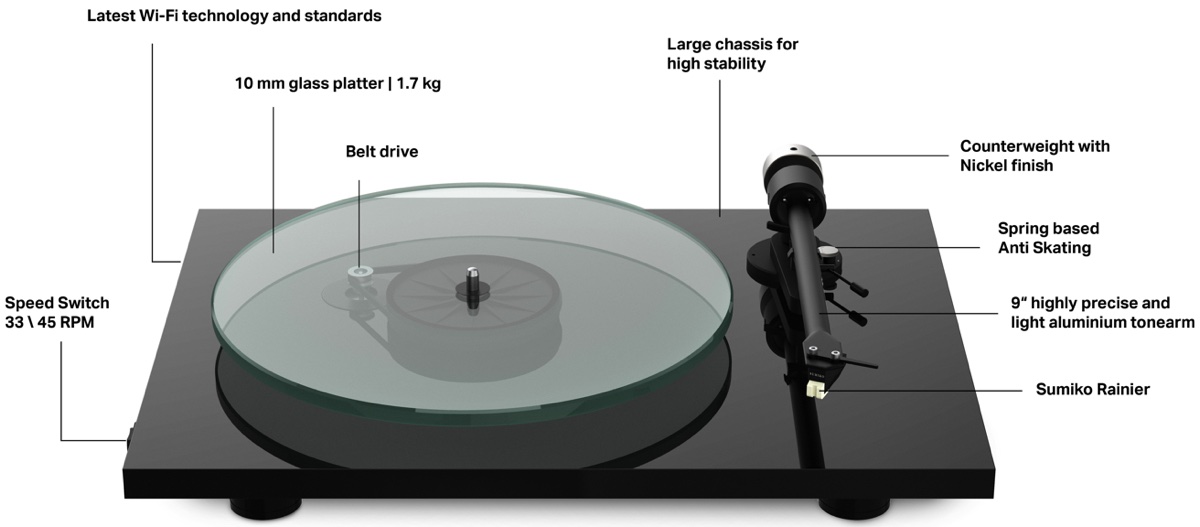 Pro-Ject T2W è il giradischi che trasmette la musica via Wi-Fi Pro-Ject T2W è il giradischi che trasmette la musica via Wi-Fi