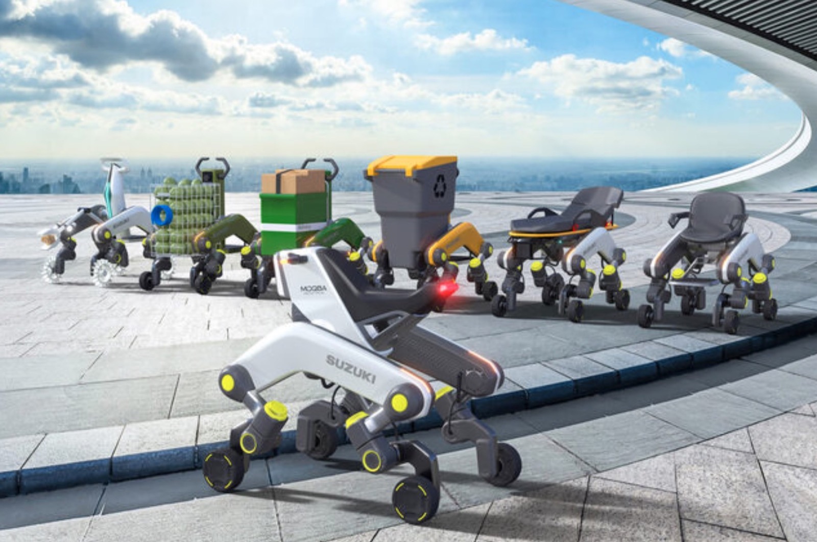 Suzuki MoQBA è il quad quadrupede che non teme le scale Suzuki MoQBA è il quad quadrupede che non teme le scale