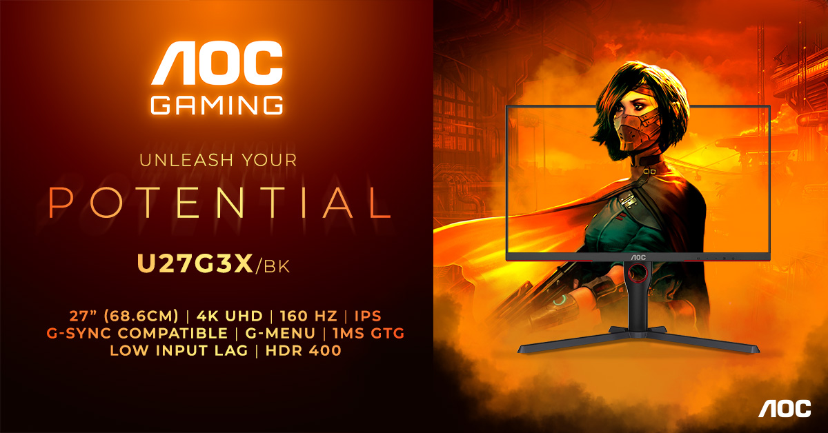 AOC presenta i monitor AOC GAMING U27G3X/BK e U32G3X/BK