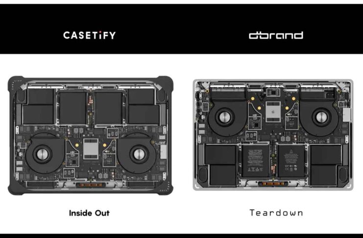 Società di cover che mostra interno MacBook denunciata da azienda concorrente per plagio