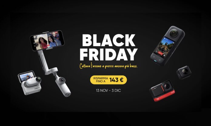 Black Friday Insta360, è il momento di acquistare un'action cam a 360 gradi