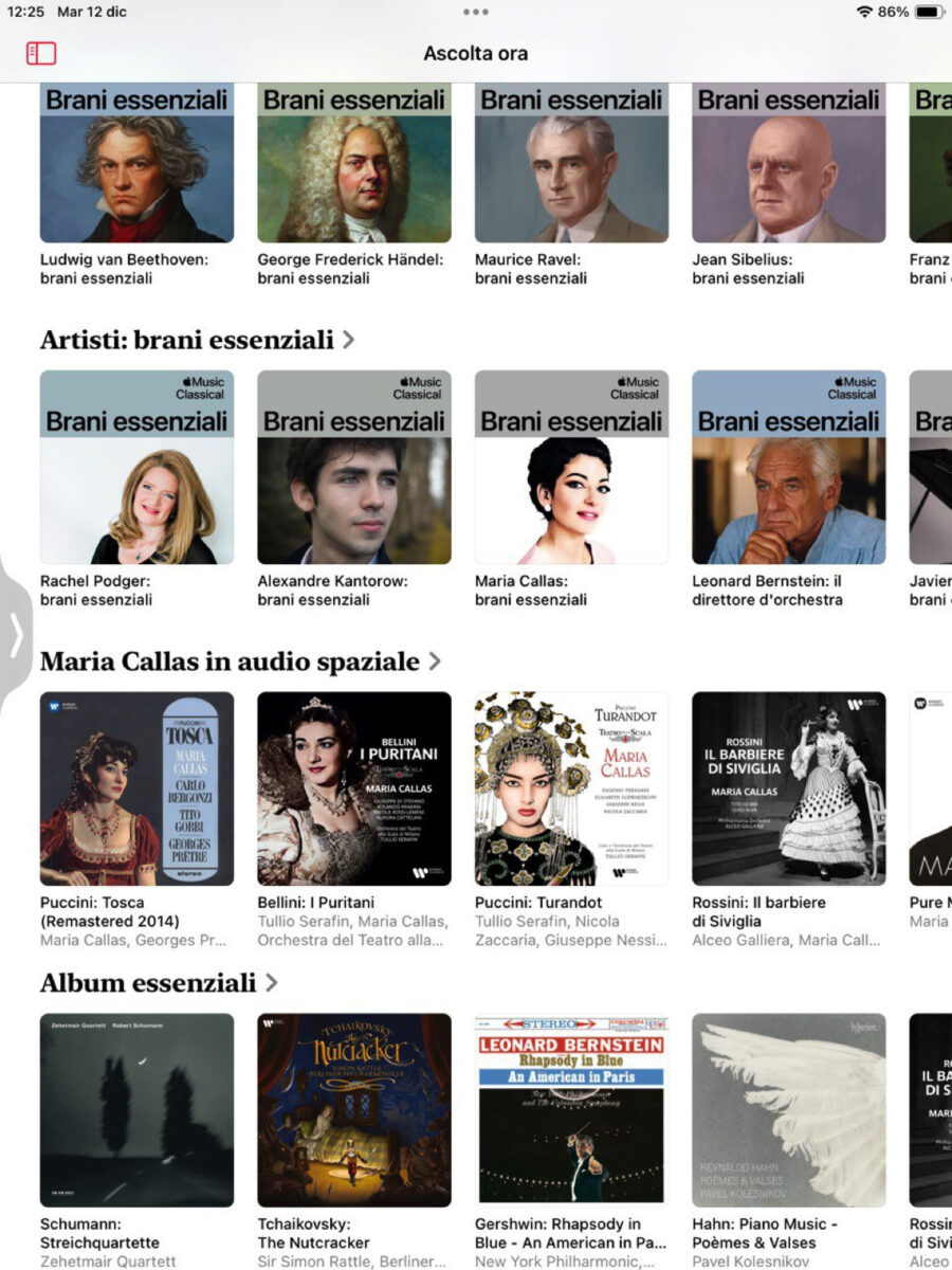 Cosa vuol dire se Apple Musica Classical è su iPad