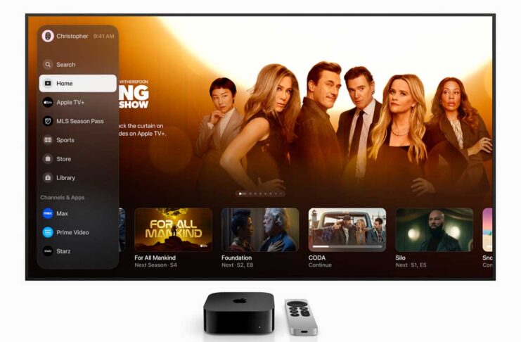 Il nuovo look dell'app Apple TV