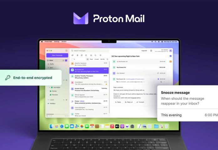 Proton Mail e Calendar portano più privacy su Mac