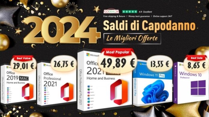 A Capodanno solo 25 € per la licenza completa di Microsoft Office