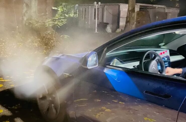 Le Tesla possono emettere vapore in Supercharger