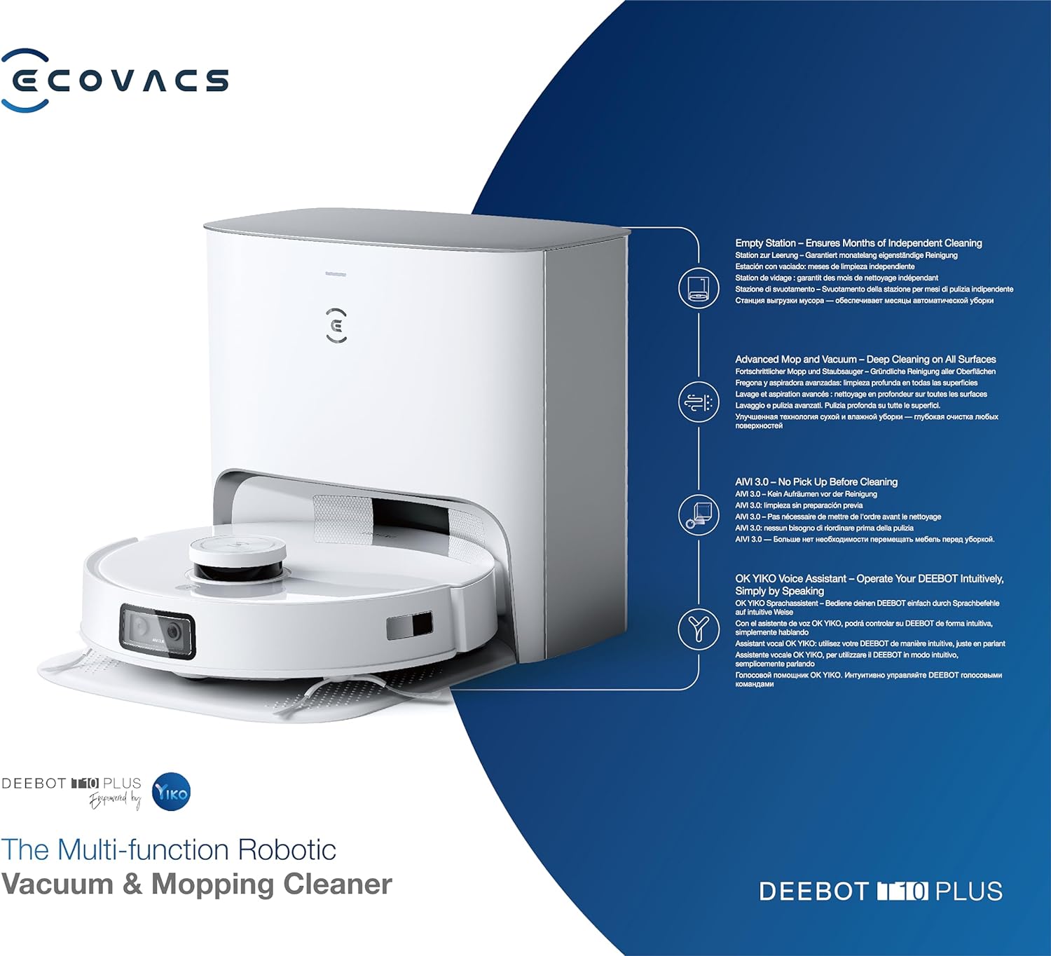 Ecovacs DEEBOT T10 PLUS, il robot per una pulizia impeccabile in sconto di 50 euro Ecovacs DEEBOT T10 PLUS, il robot per una pulizia impeccabile in sconto di 50 euro