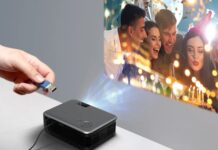 AUN A30, video proiettore portatile per cinema ovunque a soli 39 €