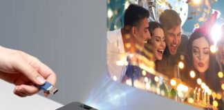 AUN A30, video proiettore portatile per cinema ovunque a soli 39 €