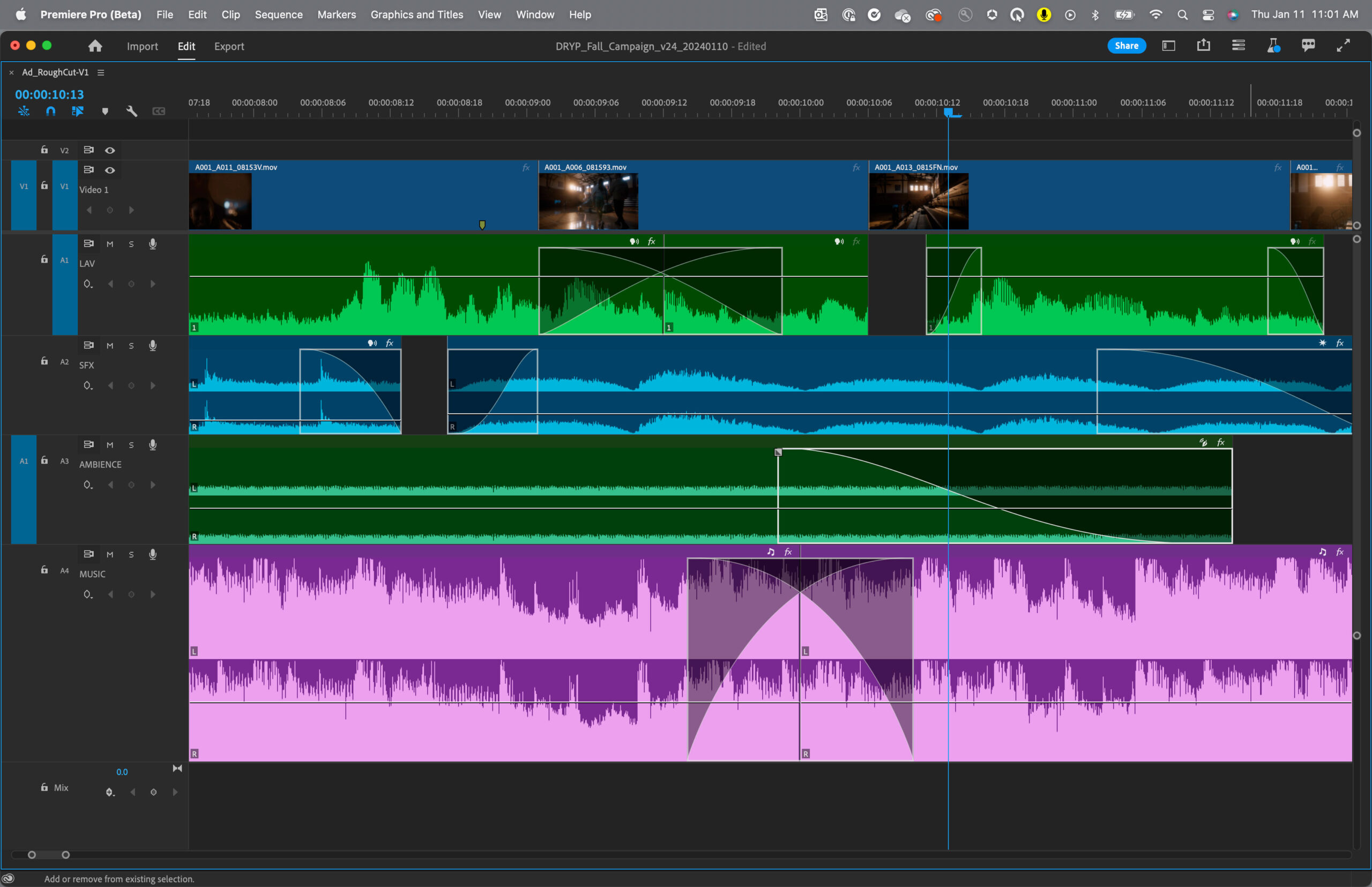 Adobe Premiere Pro, nuove funzioni in beta semplificano l'editing audio