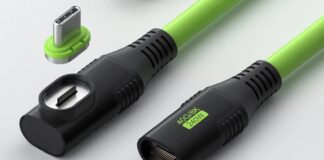 Cavo USB-C angolato con aggancio magnetico a metà prezzo