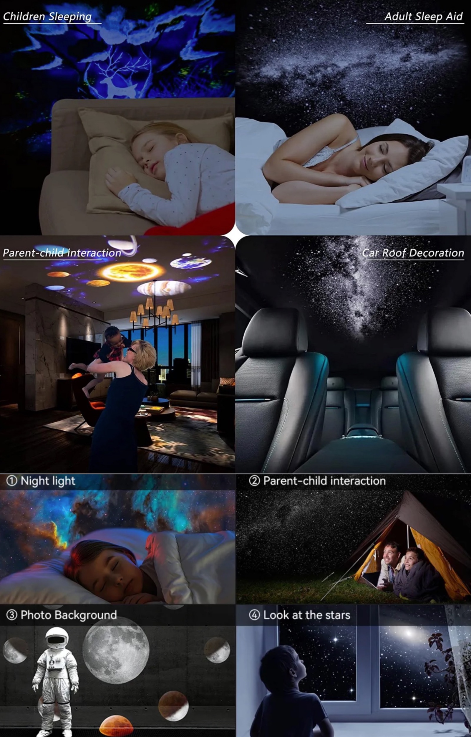 Cielo stellato sul soffitto col proiettore in sconto a 19 €