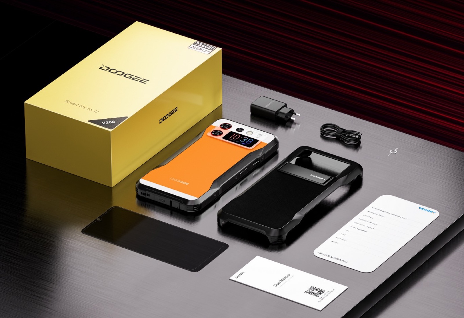 DOOGEE V20S, smartphone indistruttibile con due schermi a 304,61 €
