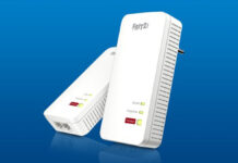 FRITZ!Powerline 1240 AX WLAN Set con Wi-Fi 6, Internet e Wi-Fi in tutta la casa
