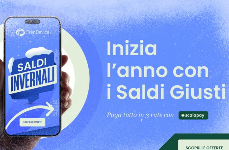 Sono iniziati i Saldi Invernali TrenDevice: iPhone 13 da 537,90€, iPhone 12 da 357,90€