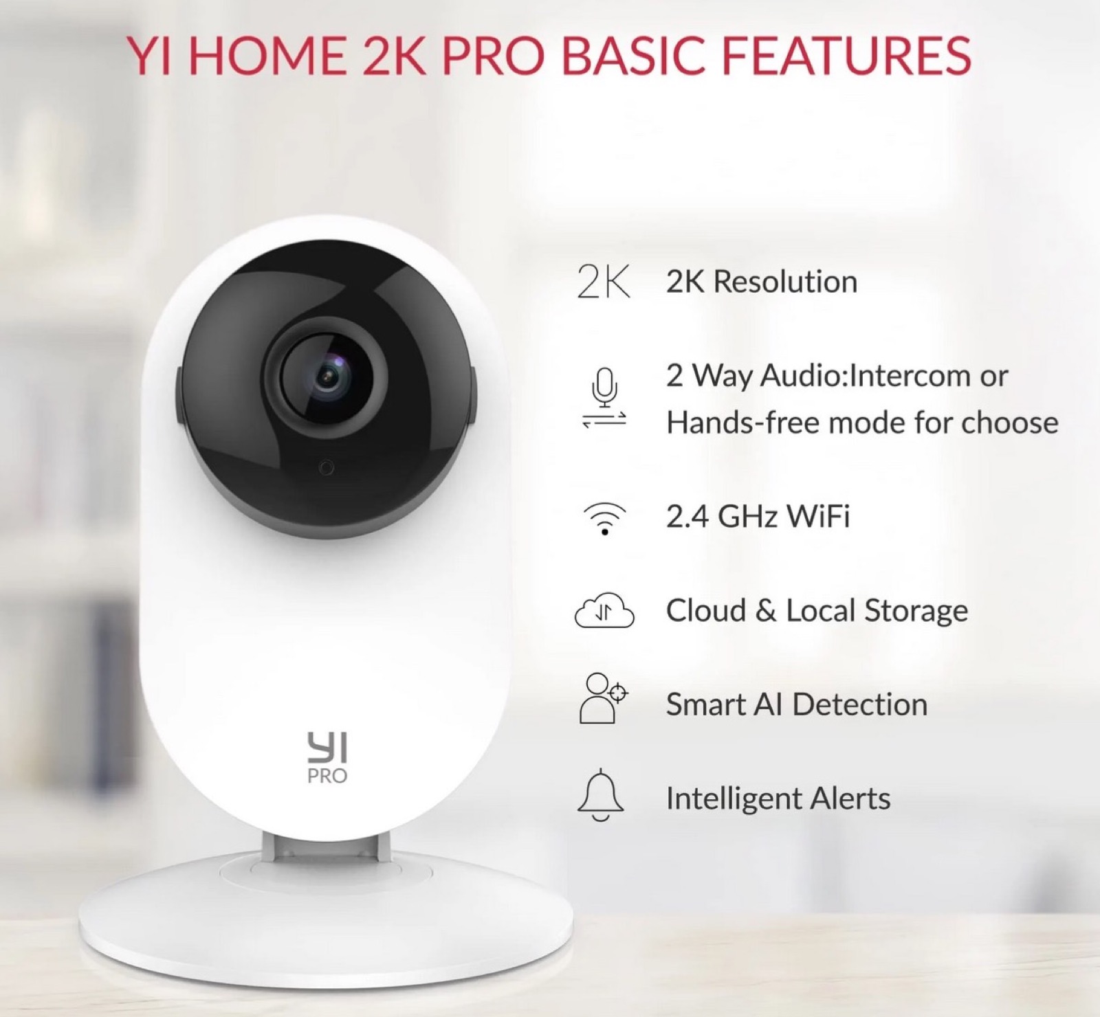 YI Home 2K Pro, telecamera Smart per la casa a soli 8,19 €
