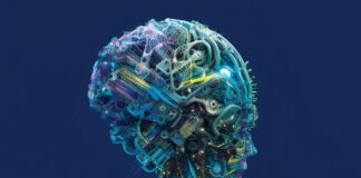 Rielaborazione dell’immagine di copertina del libro “Cervelli, menti, algoritmi. Il mistero dell'intelligenza naturale, gli enigmi di quella artificiale".