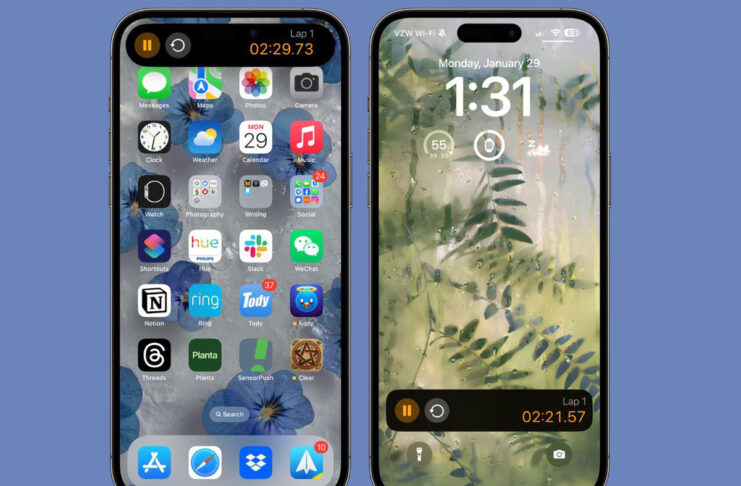 Nella beta di iOS 17.4, l’attività live per il Cronometro