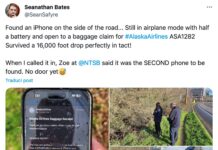 iPhone sopravvive ad una caduta da un'altezza di quasi 5 km