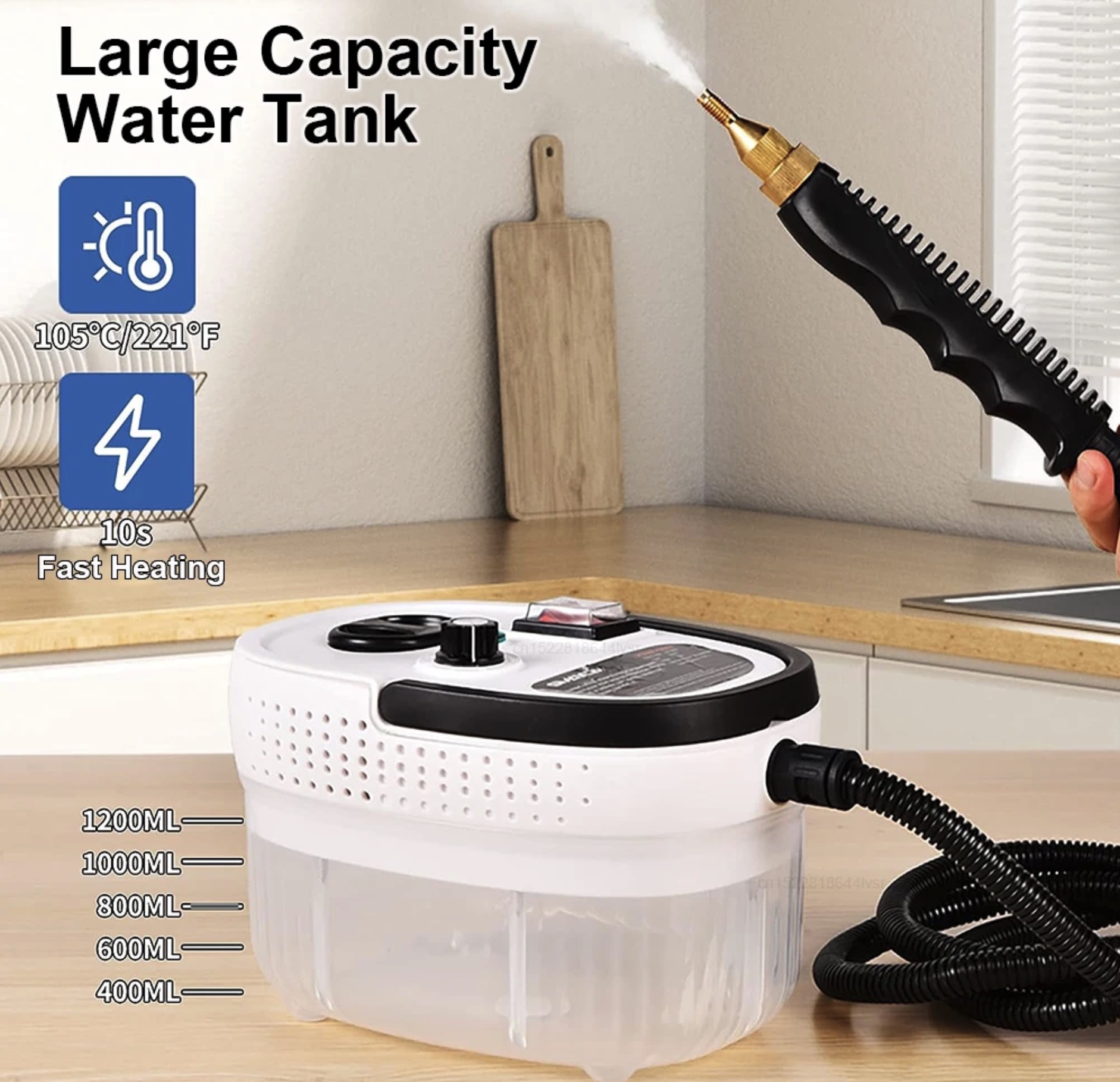 Pulitore a vapore 2500W