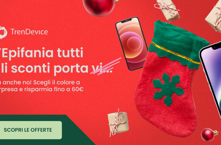 iPhone scontati fino a -60€ con Colore a Sorpresa su TrenDevice, solo fino al 6 Gennaio