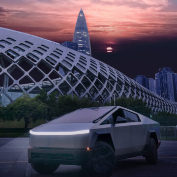 Cybetruck fa innamorare la Cina, tutti in fila per vederlo