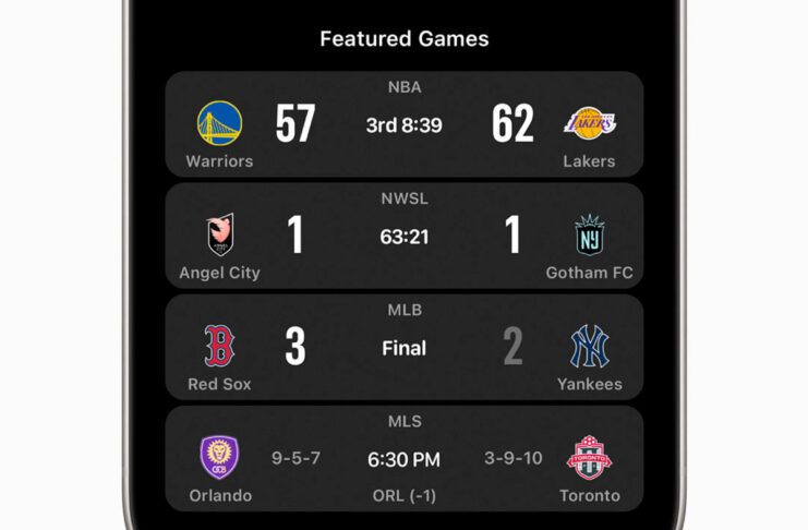 Apple Sports, nuova app che mostra i risultati delle partite in diretta