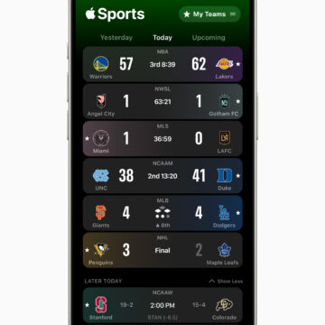 Apple Sports, nuova app che mostra i risultati delle partite in diretta