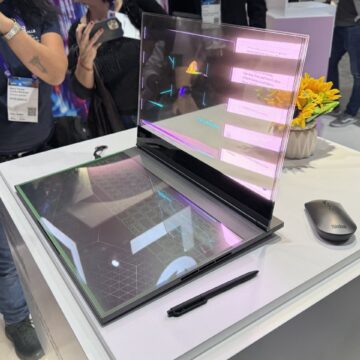 Lenovo trasparente portatile schermo MWC24 settimio 5