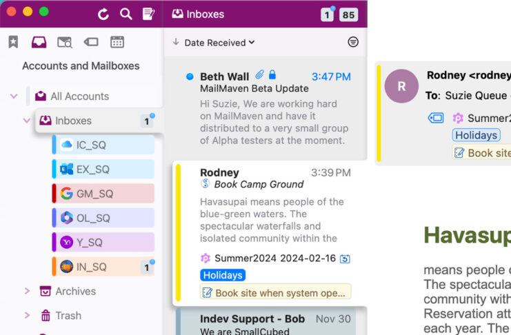 MailMaven, l'alternativa a Mail di Apple su macOS