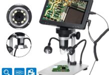 Mustool DM9, microscopio 1200x con display incorporato Mustool DM9, microscopio 1200x con display incorporato