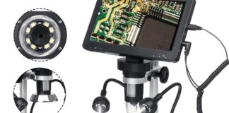 Mustool DM9, microscopio 1200x con display incorporato