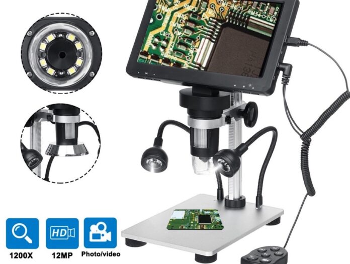 Mustool DM9, microscopio 1200x con display incorporato
