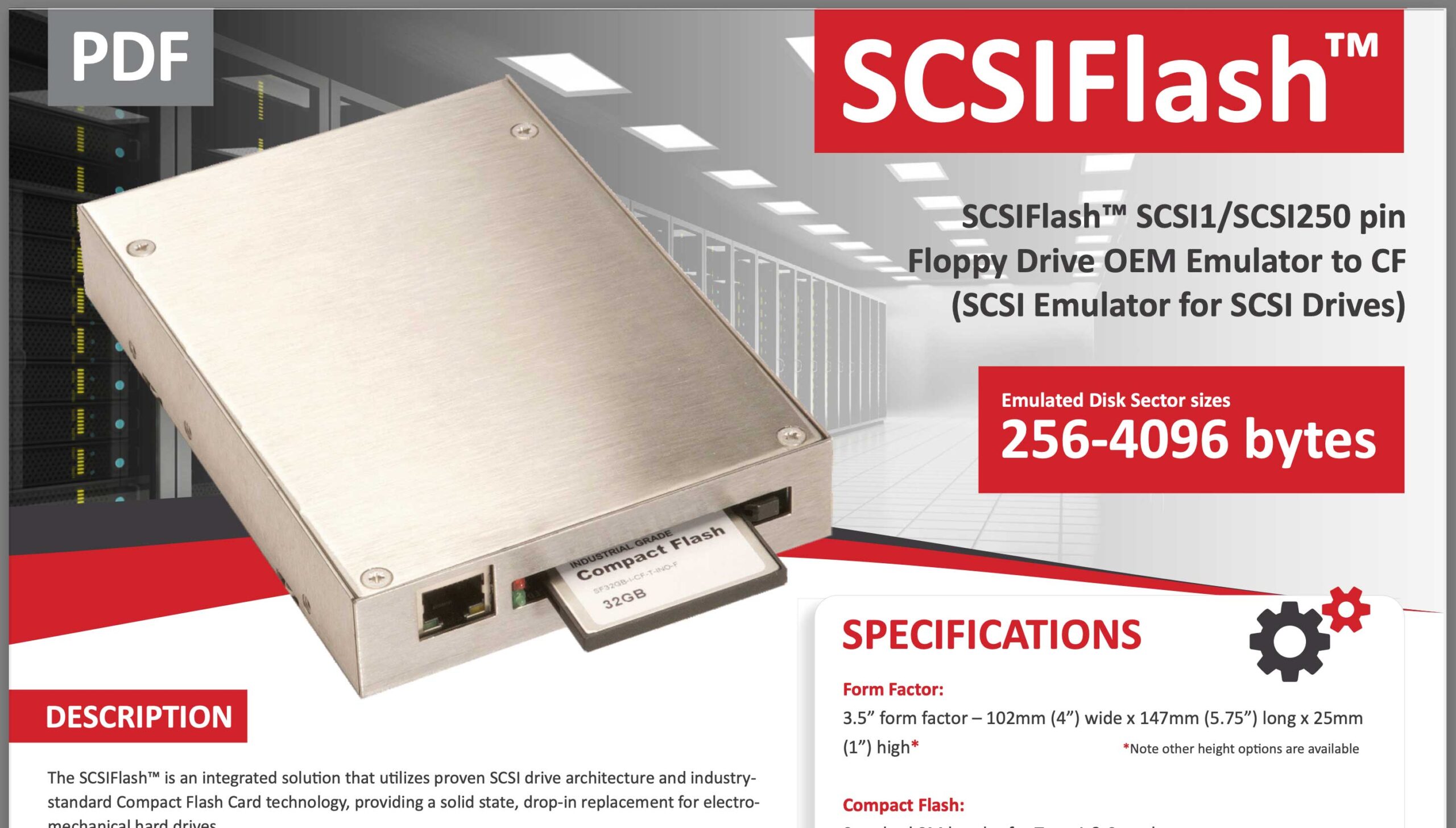 Un SSD in formato SCSI per vecchi computer
