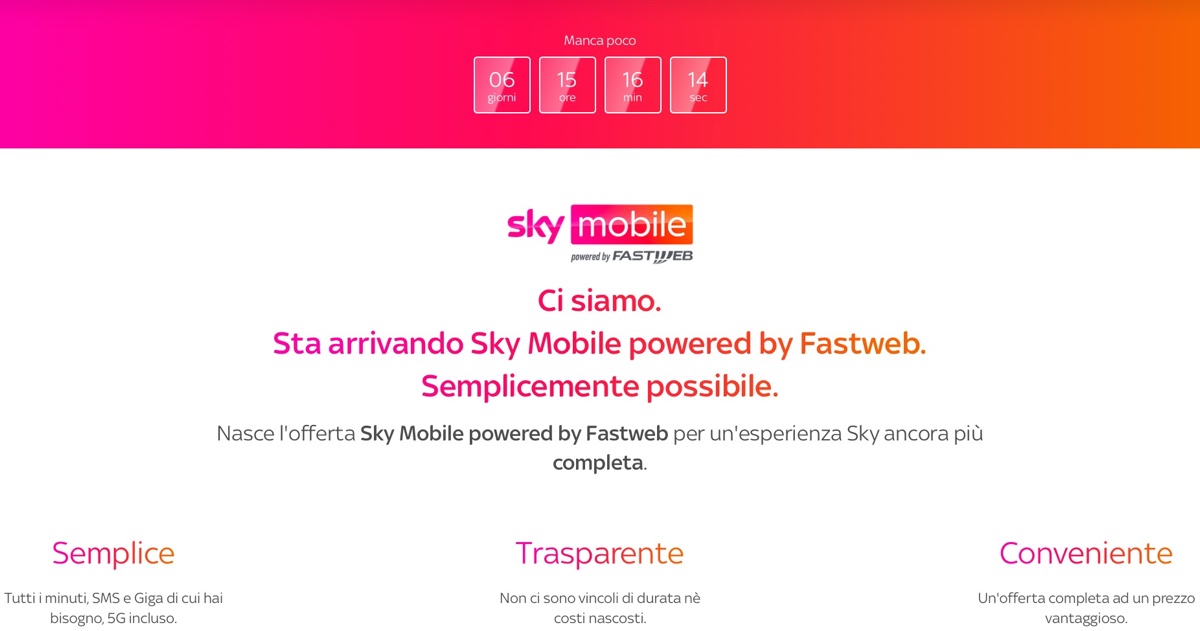 Sky Mobile sfiderà iliad da giovedì 29 febbraio
