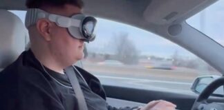 Non usate Apple Vision Pro su Tesla con Autopilot