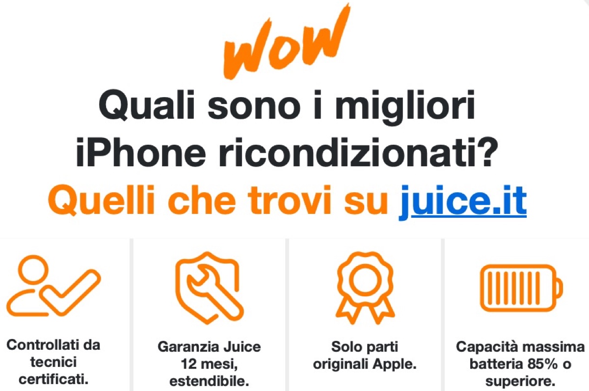 Da Juice iPhone ricondizionati da 339 euro